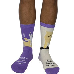 Purple Socks (Life is happening for you)