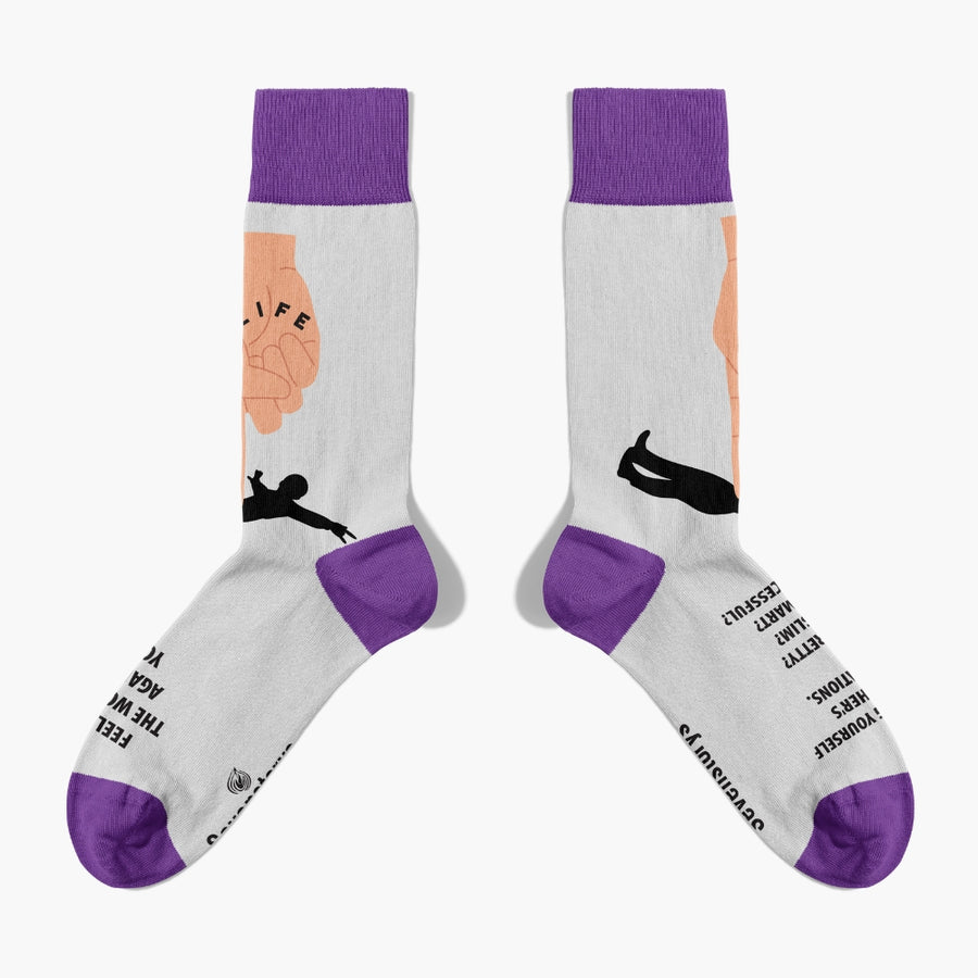 Purple Socks (Life is happening for you)